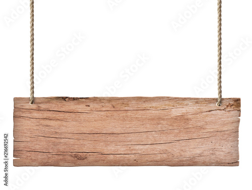old nature wood sign isolated on white background 2