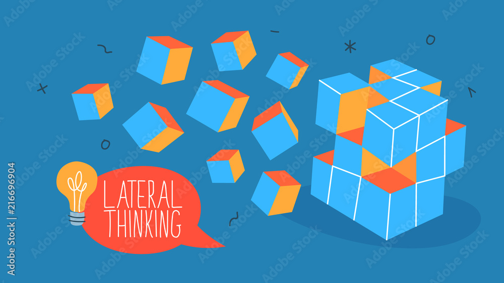 Foto Lateral thinking concept illustration