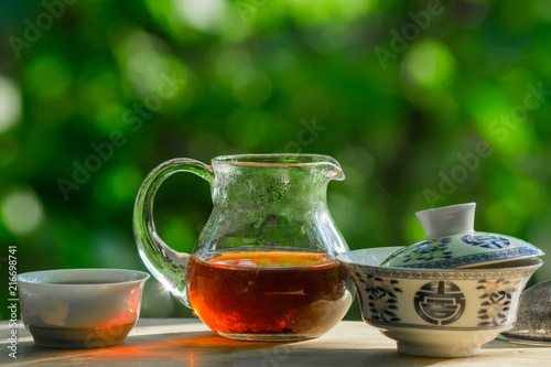 tea ceremony in nature