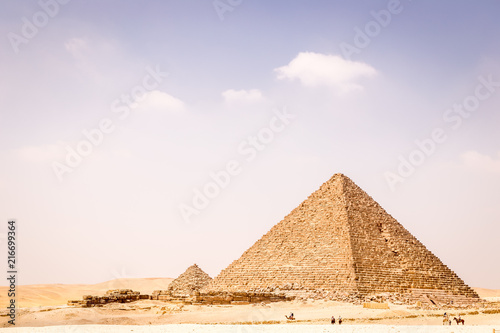 Pyramids at Giza  Cairo  Egypt