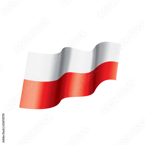 Poland flag, vector illustration