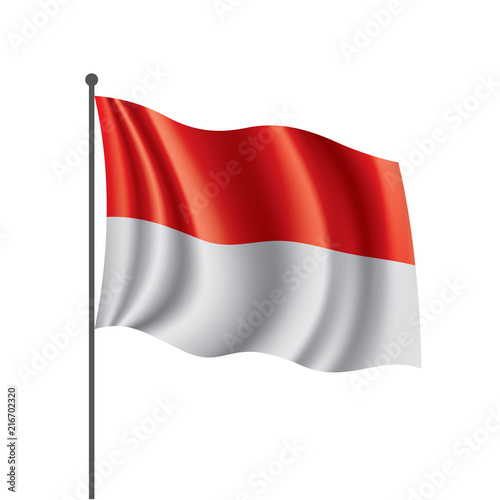 Indonesia flag, vector illustration Free Download Indonesia flag, vector illustration - GFXLoad