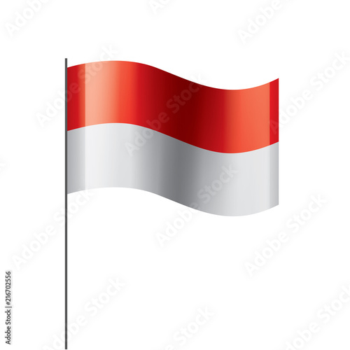 Indonesia flag, vector illustration Free Download Indonesia flag, vector illustration - GFXLoad