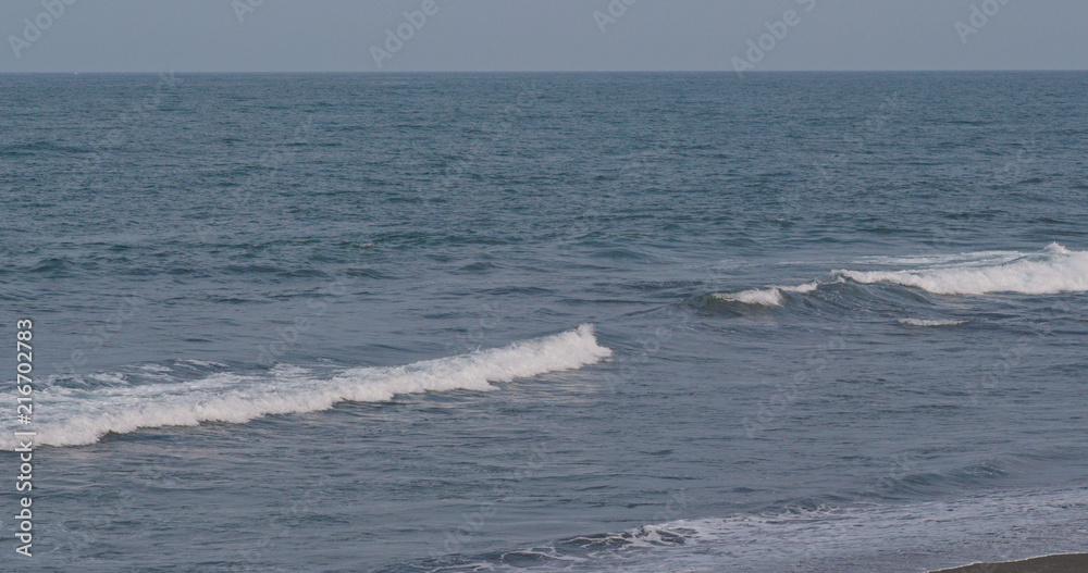 Beautiful sea and ocean wave
