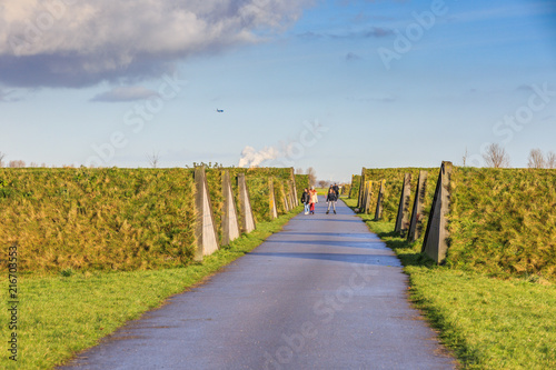 Landart and Sound-Landscape Buitenschot meant to absorb the low-frequency ground noise of aircraft taking off from Schiphol Airport