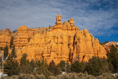 Scenic Red Canyon Utah in Winter