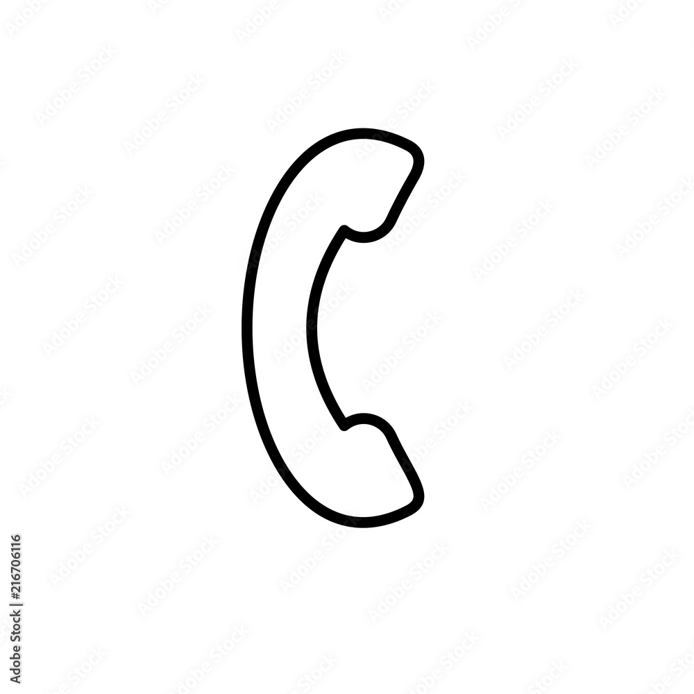 Telephone Stockio Lineal icon