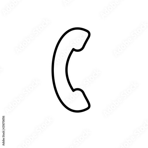 Phone icon. Telephone symbol. Vector illustration. Outline Icon Linear Style