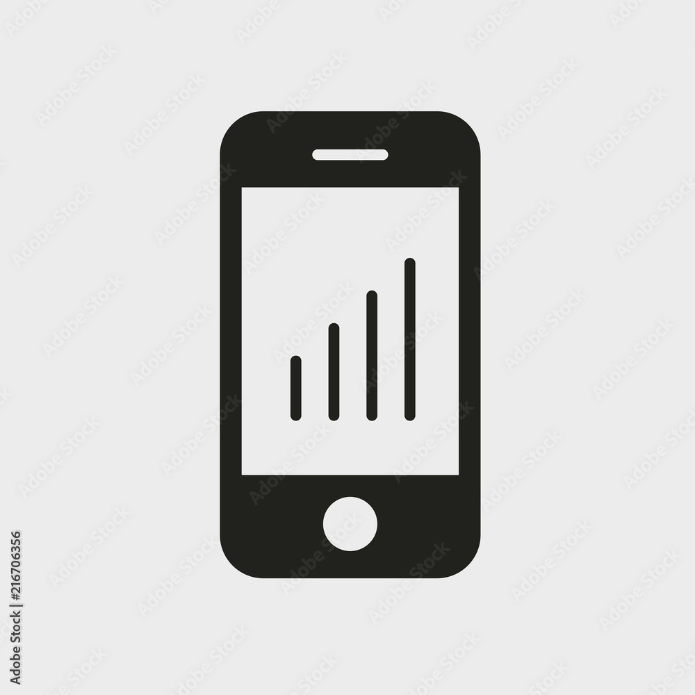 Smartphone icon. Glyph icon solid style. Smartphone icon. Glyph icon solid style.