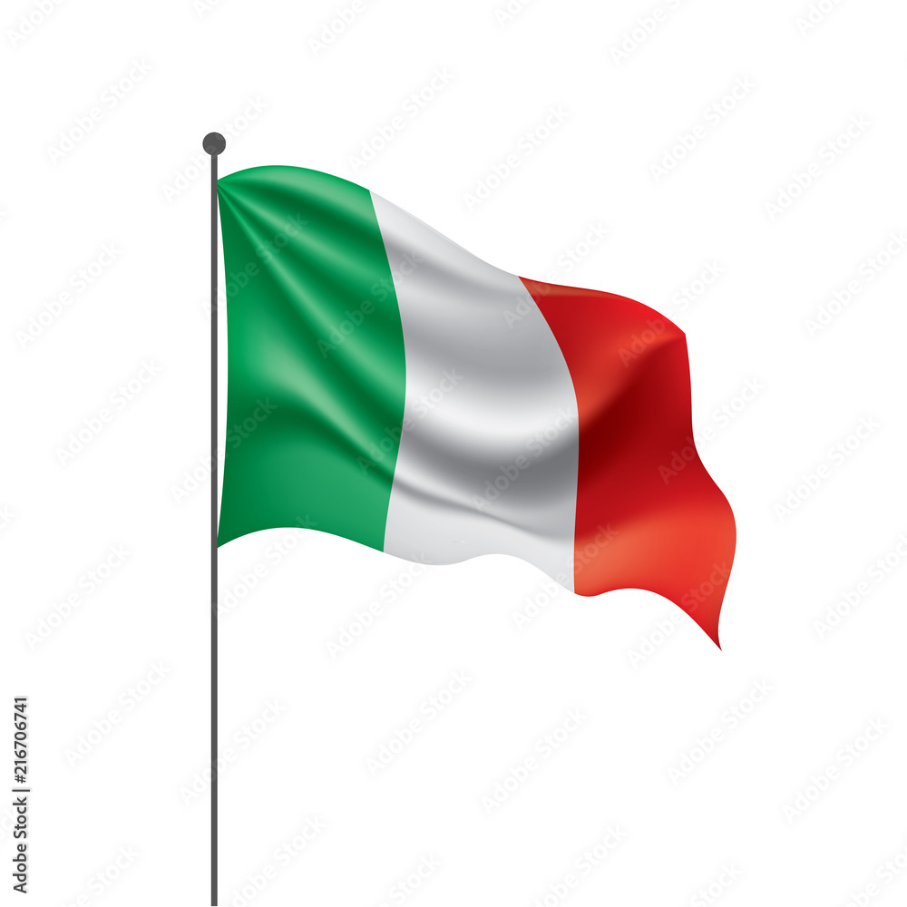 Italy flag, vector illustration Italy flag, vector illustration