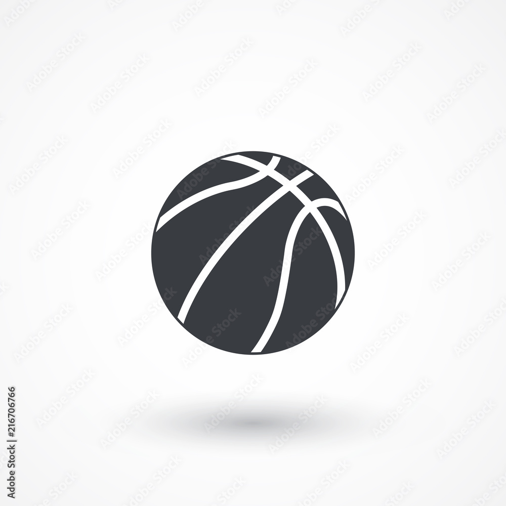 Basketball sign line vector icon. Sport competition sign Basketball sign line vector icon. Sport competition sign