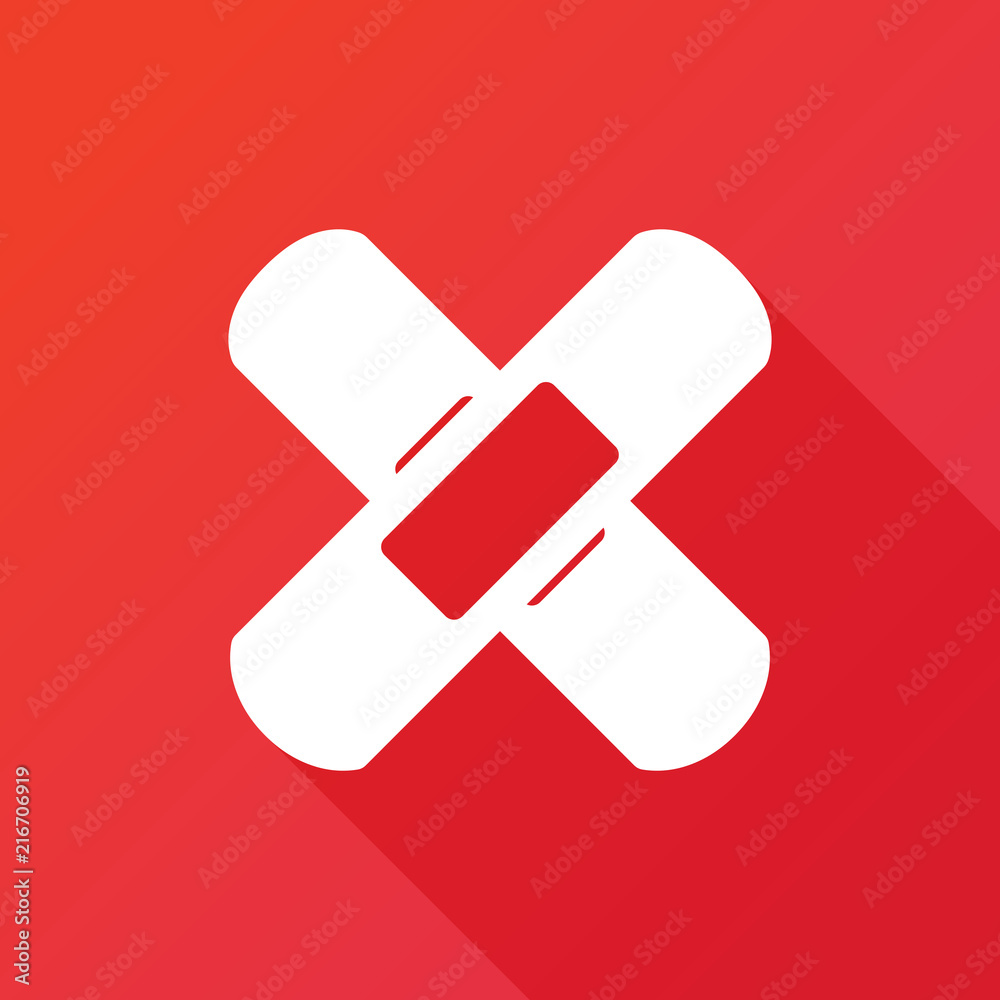 Band-Aid Adhesive Tape vector icon. Medical protection sign. Emergency treatment symbol. First aid sign Band-Aid Adhesive Tape vector icon. Medical protection sign. Emergency treatment symbol. First aid sign