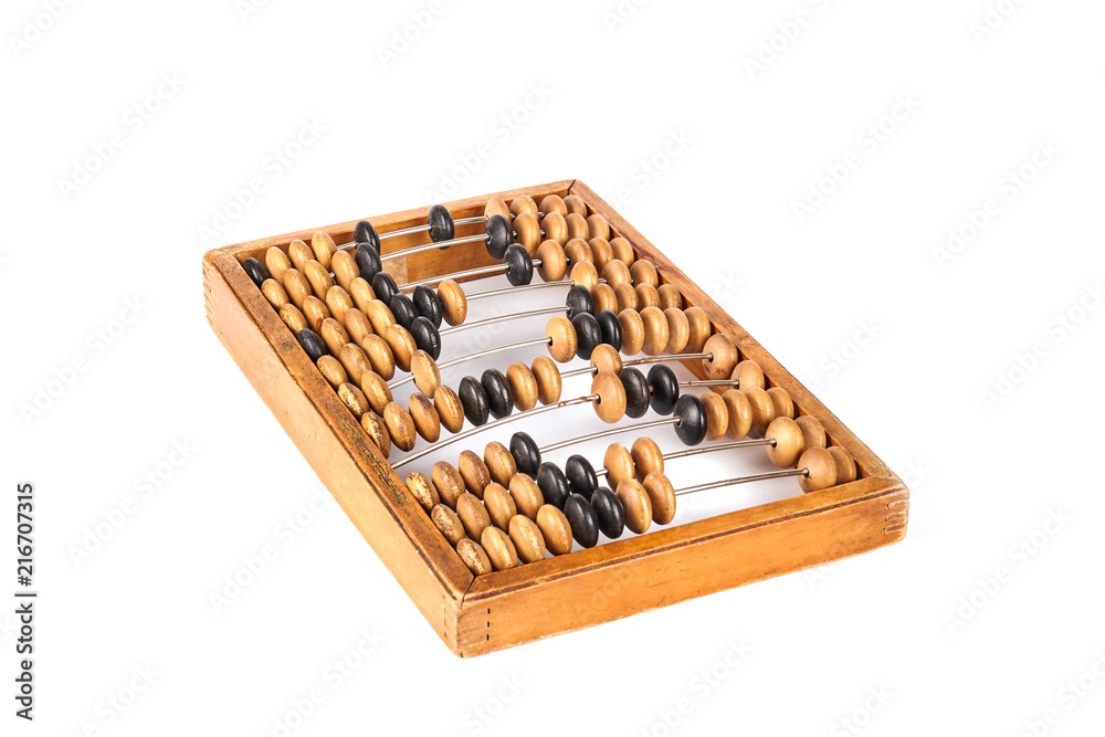 Old retro abacus