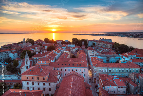 Sonnenuntergang in Zadar photo