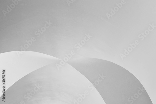 art and design of architecture ceiling - modern curve pattern