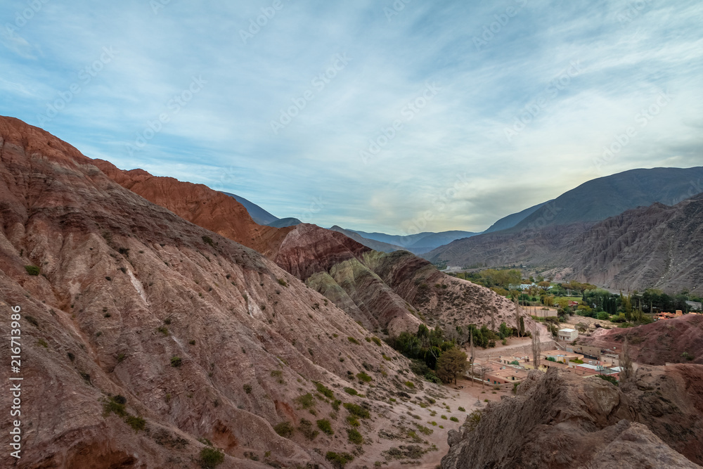 Hill of Seven Colors (Cerro de los siete colores) at Purmamarca town - Purmamarca, Jujuy, Argentina