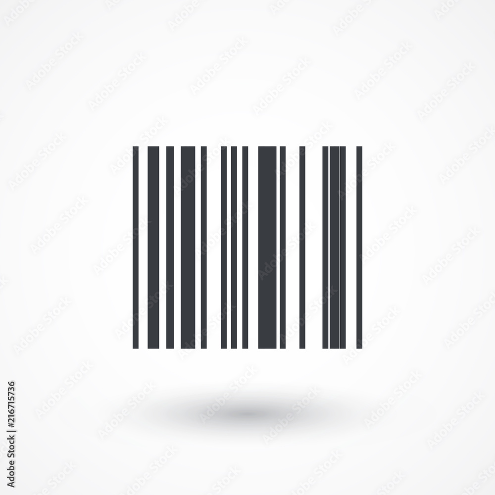 Bar Code vector icon. Digital price label sign. Shopping symbol Bar Code vector icon. Digital price label sign. Shopping symbol