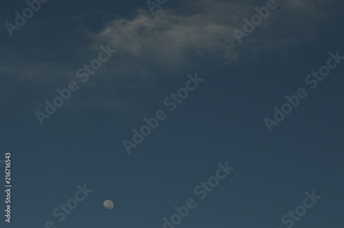 Obraz na płótnie CIELO LUNA ESTRELLAS w salonie