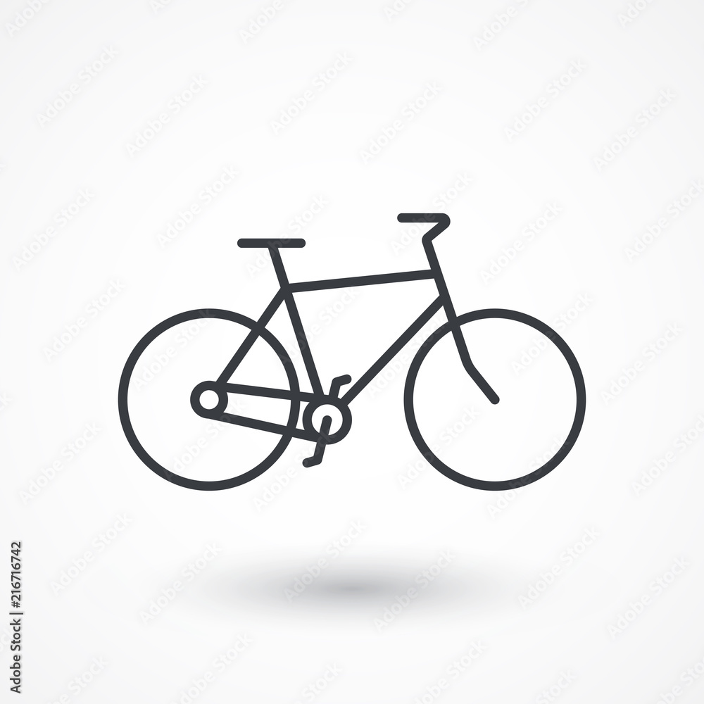 Bicycle vector icon. Healthy sport sign. Transportation symbol Bicycle vector icon. Healthy sport sign. Transportation symbol
