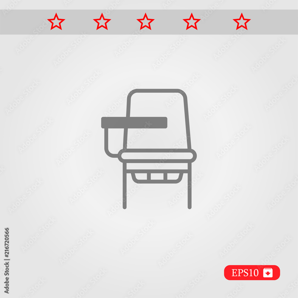 desk chair vector icon desk chair vector icon