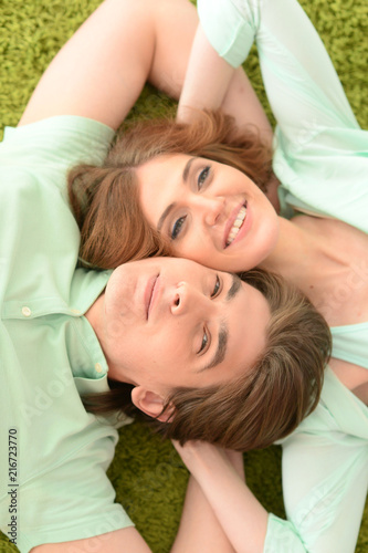portrait of happy young couple
