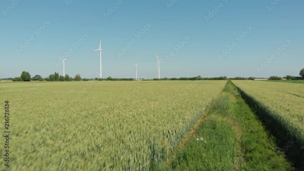 Wind turbines producing alternative energy. Wind turbines producing alternative energy.