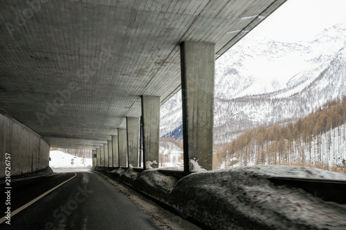 Tunnel in the mountains. © German S