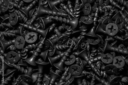 Black self-tapping screws