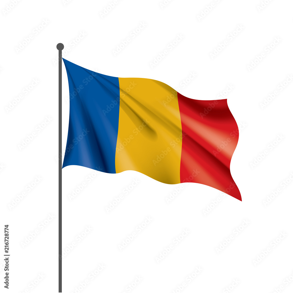 Chad flag, vector illustration