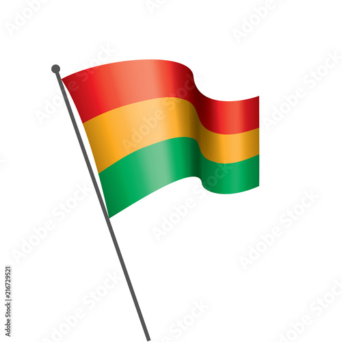 Bolivia flag, vector illustration