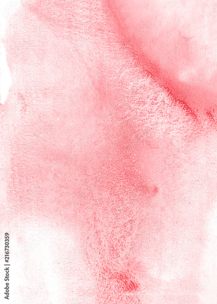 Fototapeta premium Pink abstract watercolor paint background.
