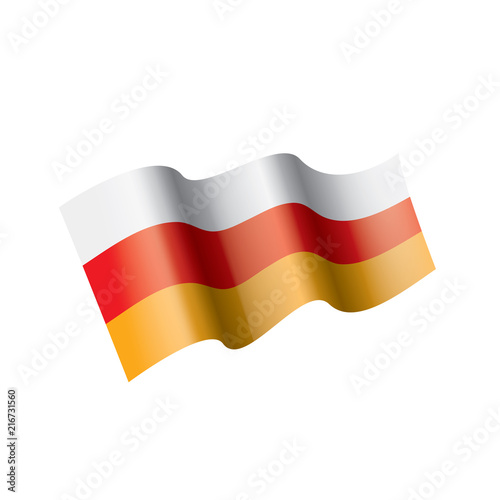 Free Download South Ossetia flag, vector illustration - GFXLoad