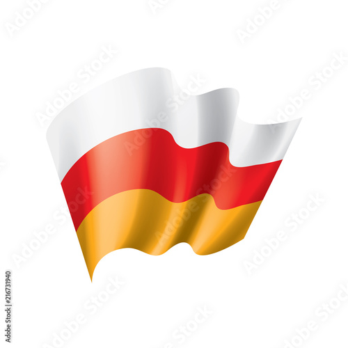 Free Download South Ossetia flag, vector illustration - GFXLoad