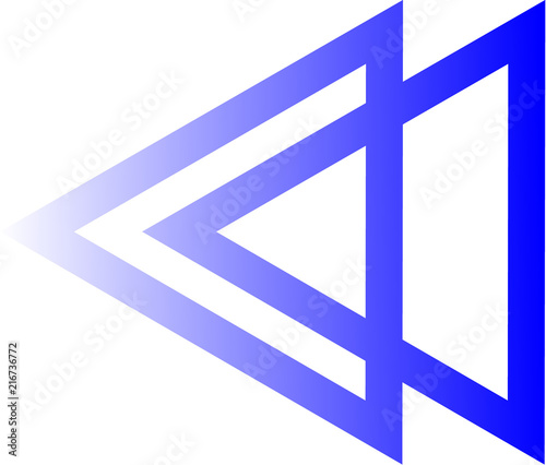 The triangle logo is parallel