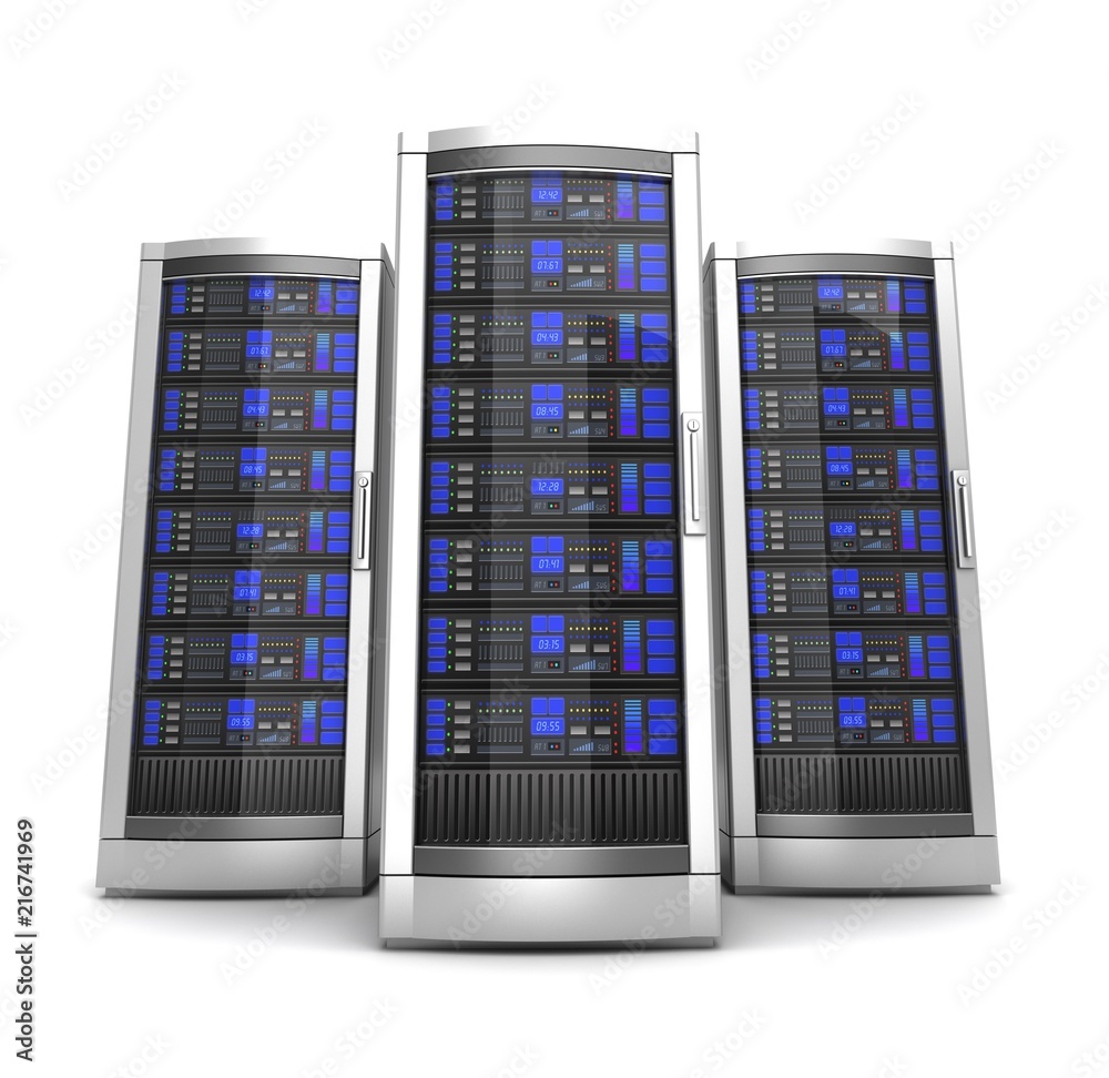 network workstation servers 3d illustration network workstation servers 3d illustration