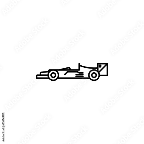 bolide icon. Element of motor sport icon for mobile concept and web apps. Thin line bolide icon can be used for web and mobile