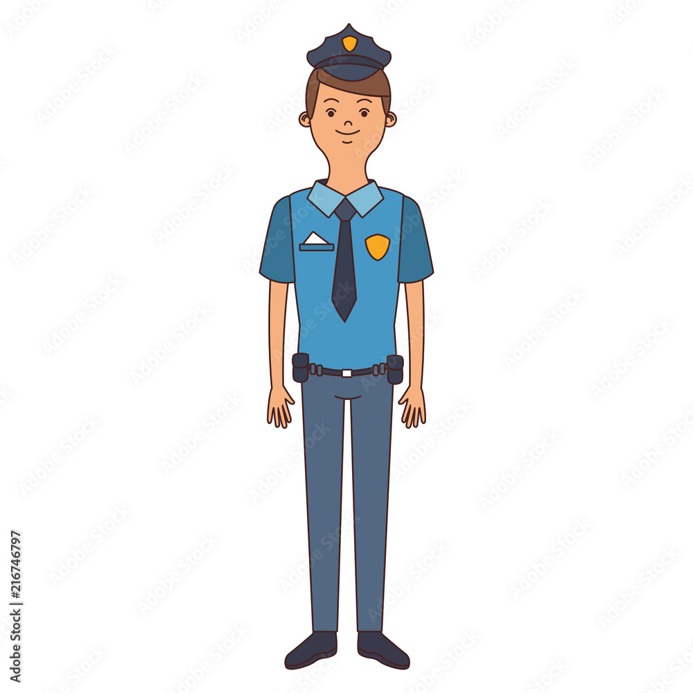Police officer cartoon vector illustration graphic design Police officer cartoon vector illustration graphic design