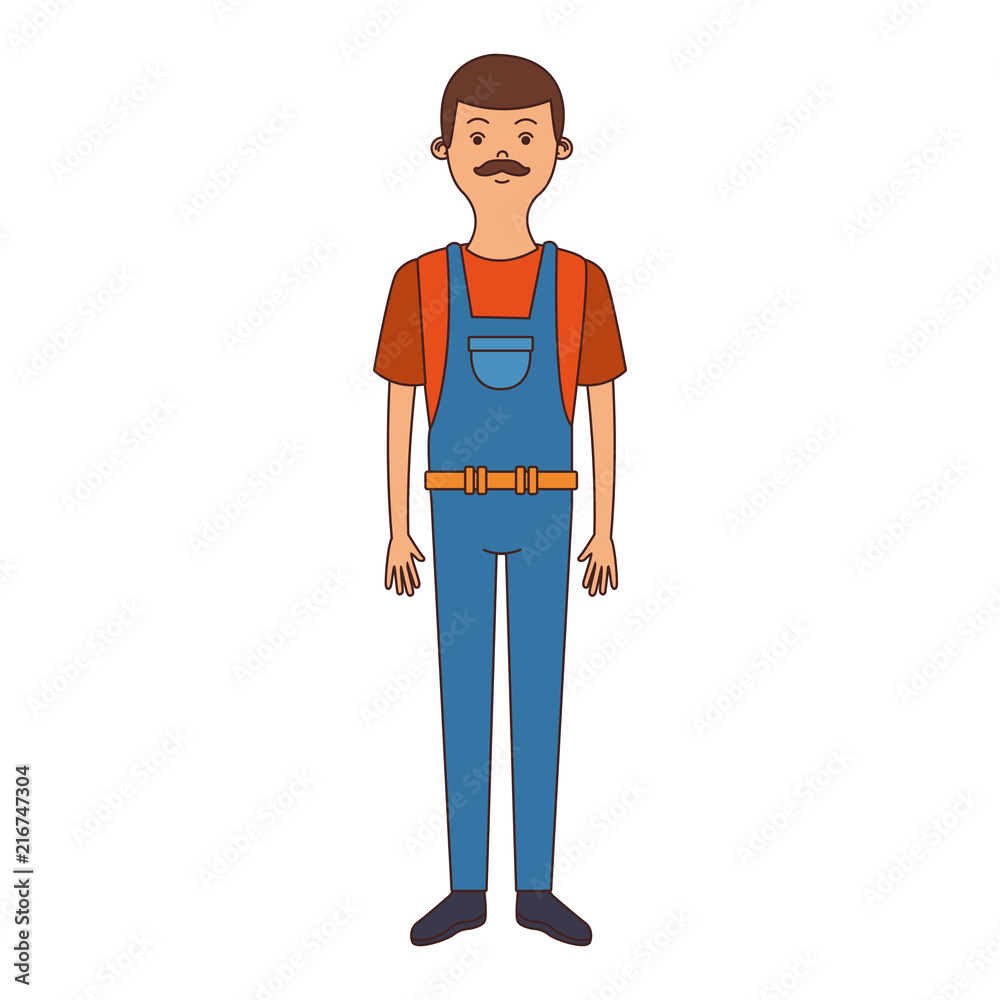 Male carpenter cartoon vector illustration graphic design Male carpenter cartoon vector illustration graphic design