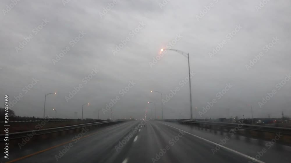 Rainy Highway Driving