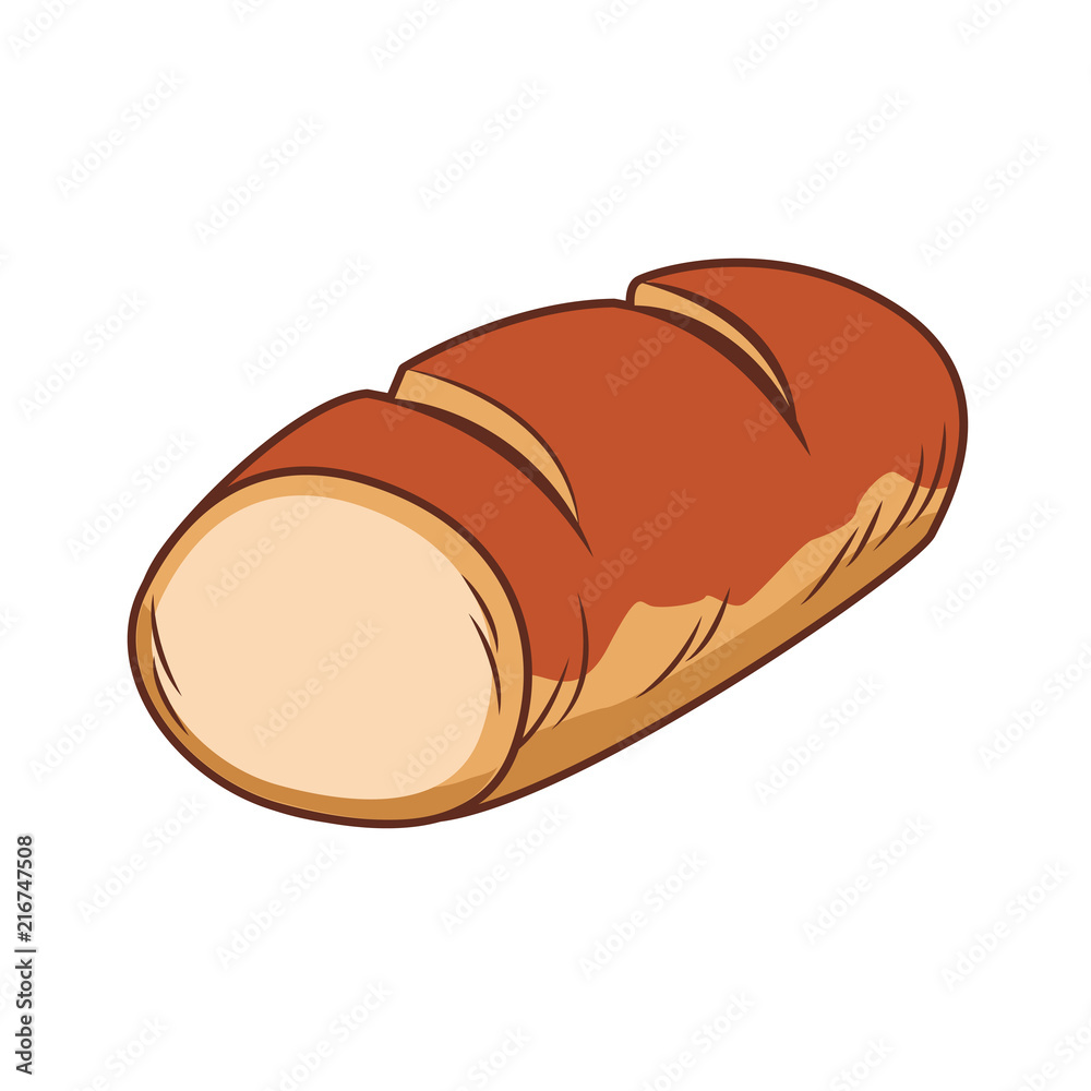 Fresh bread isolated vector illustration graphic design Fresh bread isolated vector illustration graphic design