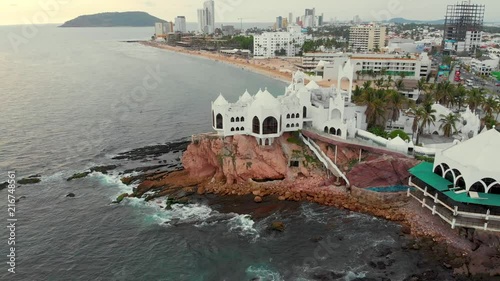 Mazatlan Malecón Valentinos Aerial Drone Footage photo