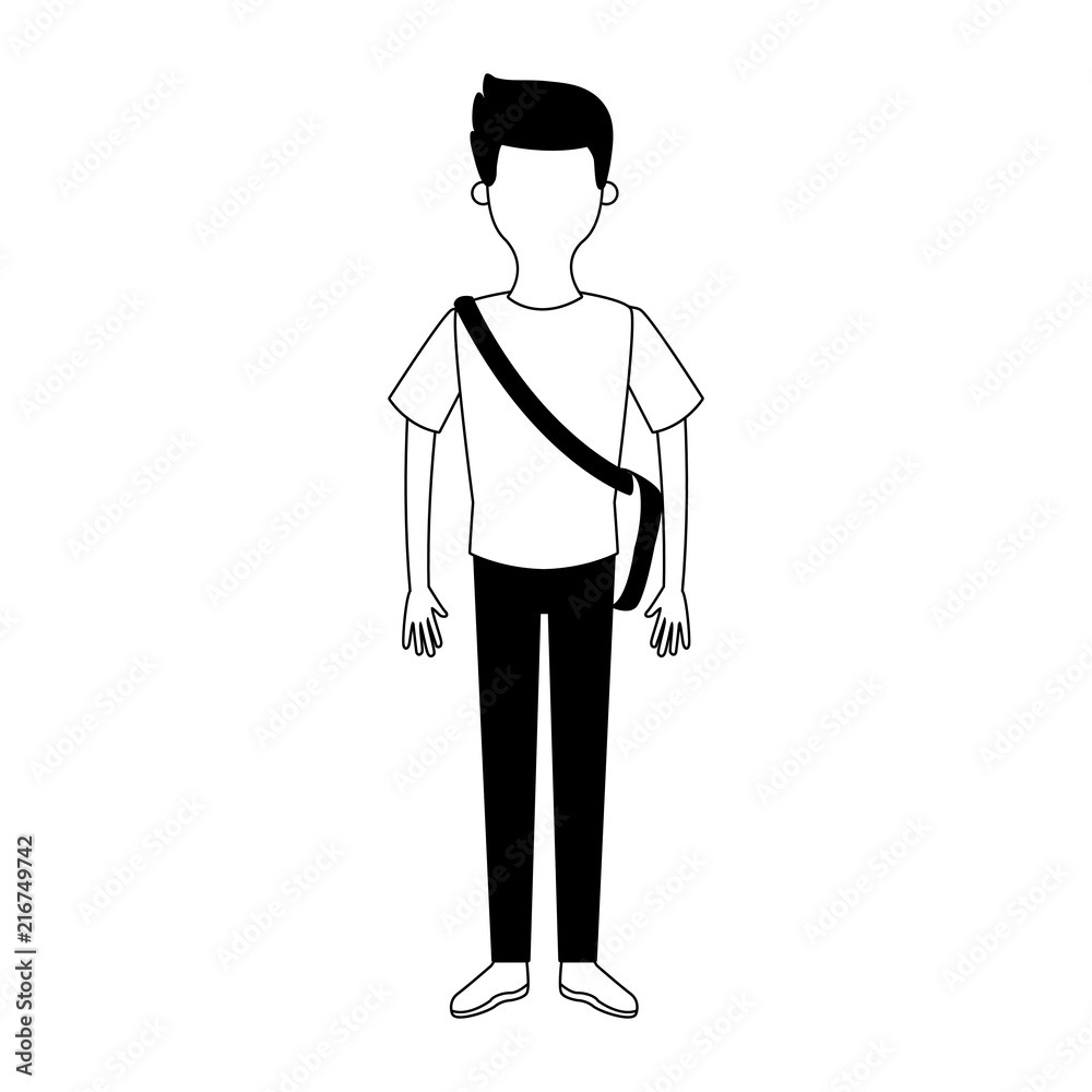 Young man cartoon vector illustration graphic design Young man cartoon vector illustration graphic design