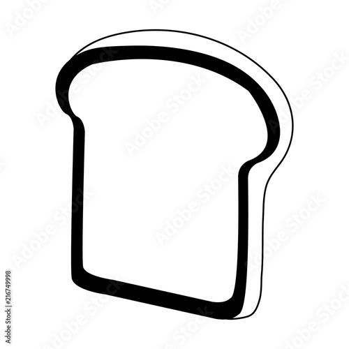 Bread sliced isolated vector illustration graphic design