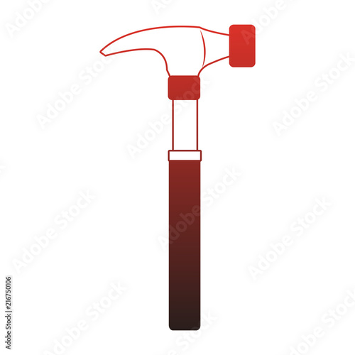 Hammer construction tool vector illustration graphic design