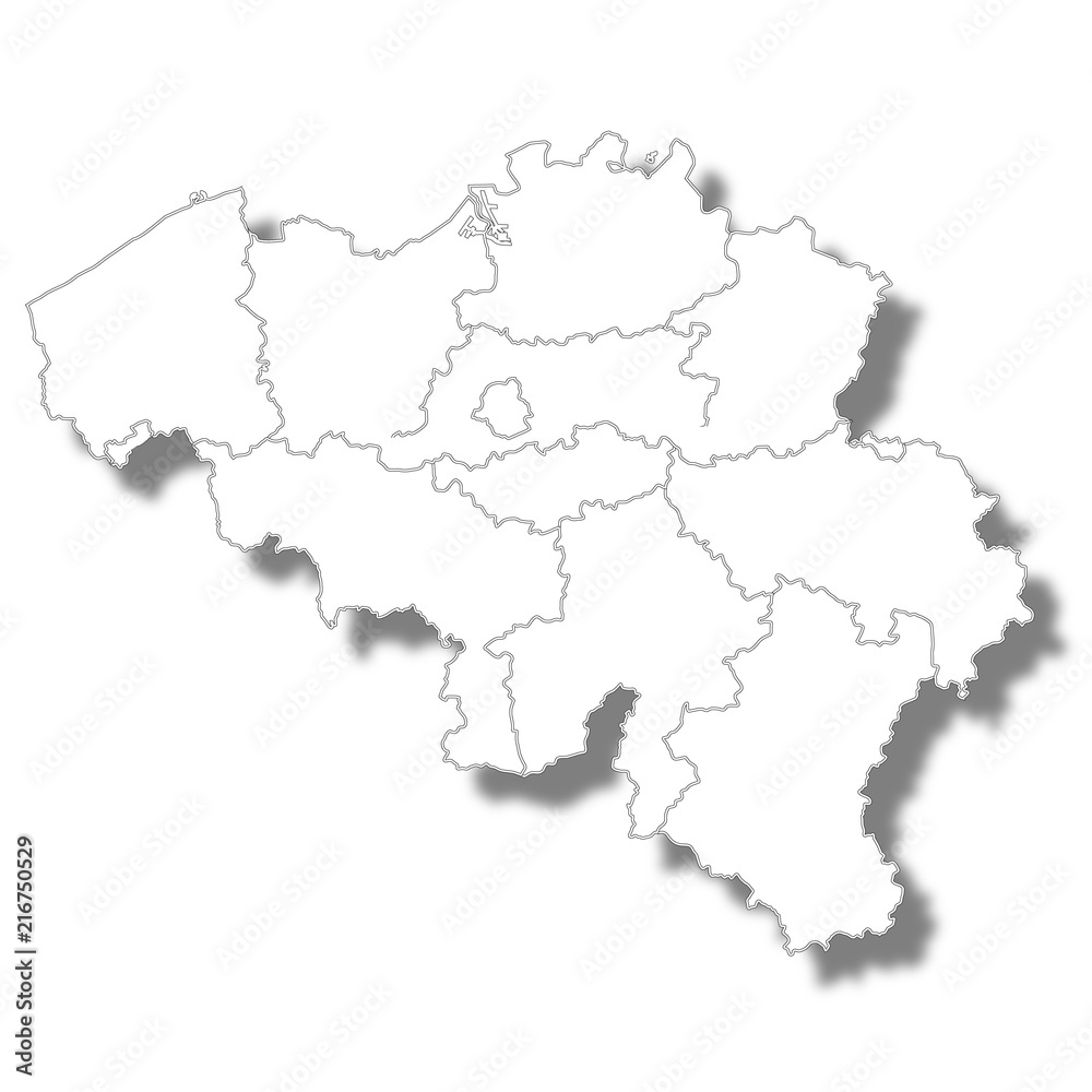 ベルギー　国　地図　アイコン 