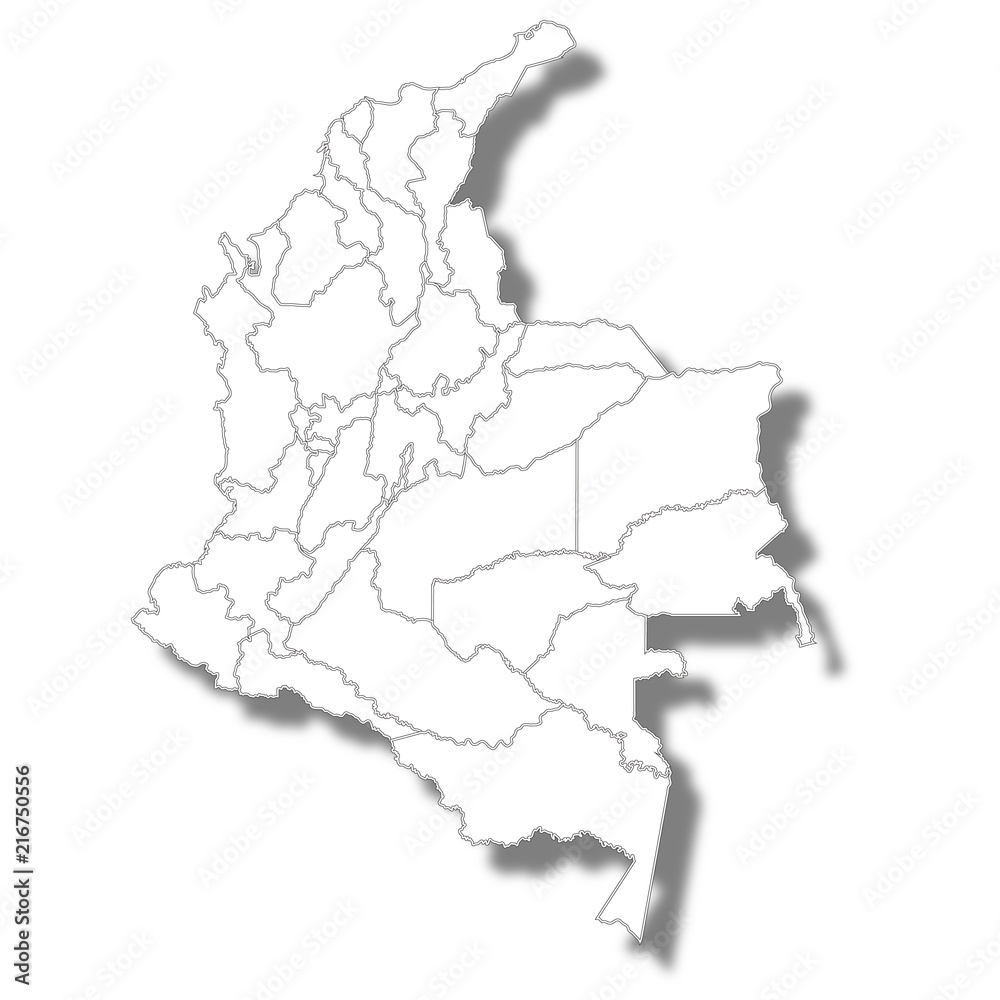 Fototapeta premium コロンビア 国 地図 アイコン 