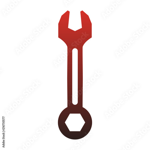 Wrench construction tool vector illustration graphic design