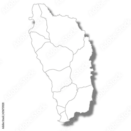 ドミニカ 国 地図 アイコン 