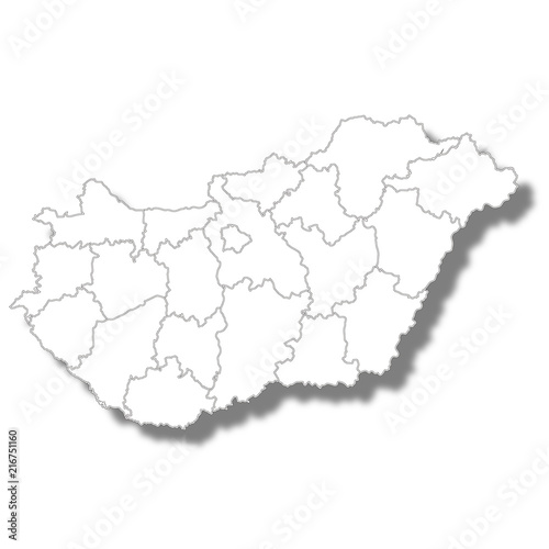 ハンガリー 国 地図 アイコン 