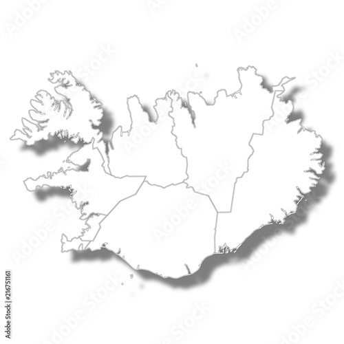 アイスランド 国 地図 アイコン 